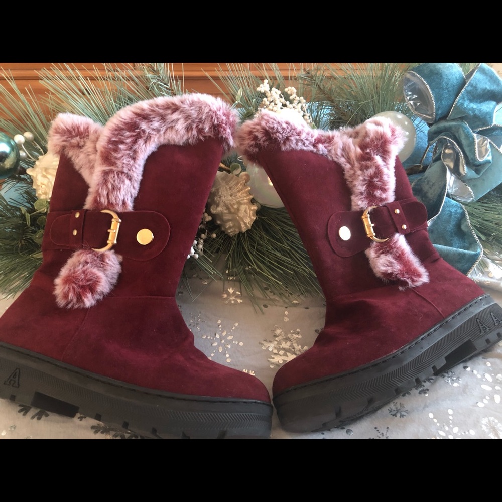 Winter fur top boots 7.5